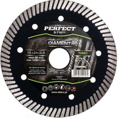 5901466102572.jpg Disque diamant turbo 125mm STALCO PERFECT S-71971 – Image 1