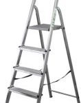 Échelle de ménage 150kg 4 marches aluminium STALCO S-40534