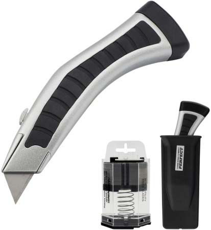 5901466107898.jpg Utility Blade Knife + Holster + Blades STALCO PERFECT S-67451 - Image 1
