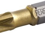 Embout de vissage 1/4” Pozidriv PZ2x25mm Titanium (10 pcs) STALCO PERFECT S-66312