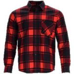 Flannel Shirt SQUARE red M STALCO S-42021