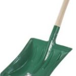 Pelle avec relief avec manche en bois 520x225mm STALCO S-47781