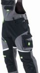 Work Bib Trousers HEAVYLINE grey L STALCO PERFECT S-78574