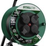 Enrouleur électrique multiprise PROFESSIONAL 20m, 16A, 3x1,5mm STALCO S-46600