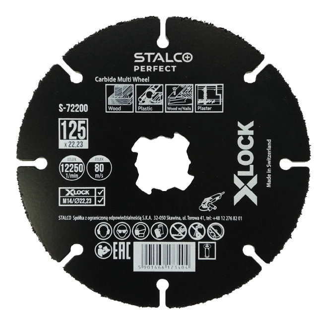 5901466173404.jpg Disque de coupe en carbure cémenté X-LOCK STALCO PERFECT S-72200 – Image 1