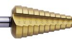 HSS-TiN Step Drill Bit d=6-30mm, Stroke 2mm, Handle d=10mm STALCO PERFECT S-72532
