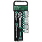 Sockets and ratchet Set 12pcs hanger 1/2″ STALCO S-54001