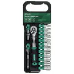 Nasadki i grzechotka na hangerze 15 elementów 1/4” STALCO S-54003