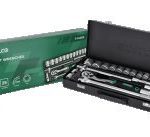 1/2” socket wrenches Set 25 pcs, metal case STALCO S-54009
