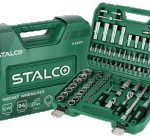 1/2”+1/4” socket wrenches Set 94 pcs, BMC case STALCO S-54017