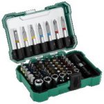 Set de bits en acier S2 25mm et 50mm, douilles et adaptateur, 50éléments. STALCO S-13734