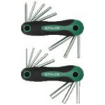 Ensemble de clés Torx et Hex 8 elm. T9-10-15-20-25-27-30-40, 1.5-2-2.5-3-4-5-6-8mm CrV STALCO S-46378