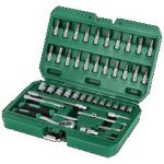 Socket set , bmc packing, 48pcs, 1/4'', ratchet 90T, grzechotka 90t STALCO S-54020