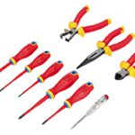 Ensemble d’outils isolés 1000V VDE Tournevis, pinces, testeur, 9elm. STALCO S-14464