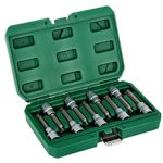9pcs 1/2", 100mm S2, hex bit socket set STALCO S011166100