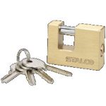 Brass rectangular padlock 50mm STALCO S024120250