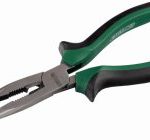 Szczypce wydłużone wygięte 200mm STALCO S-14048