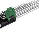 Klucze Torx z otworem T10 - T50 imbusy 9elem. STALCO S-48317