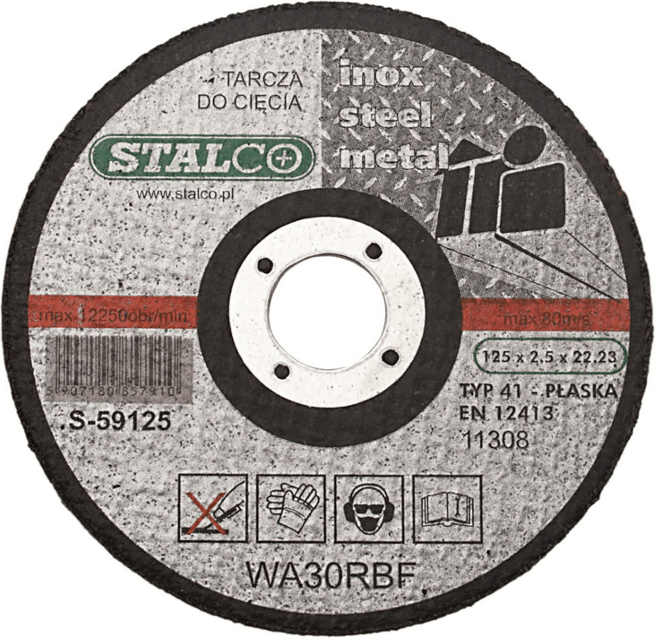 5907180857927.jpg Disque de coupe métal plat 180mmx2,5 STALCO S-59180 – Image 1