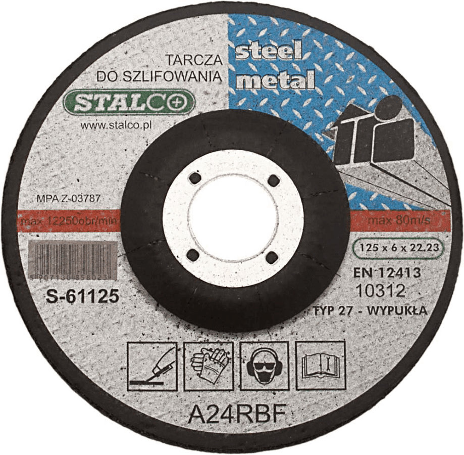 5907180858023.jpg Disque de meulage pour métal 125mmx6,0 STALCO S-61125 – Image 1