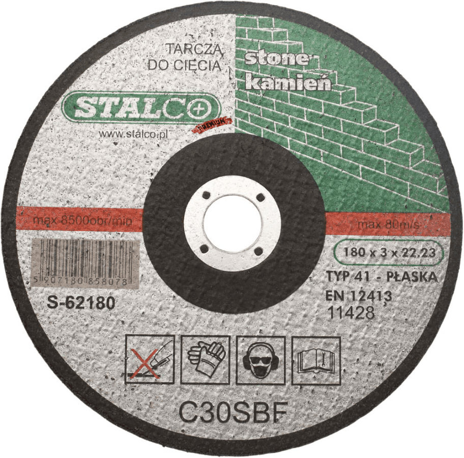 5907180858078.jpg Disque de coupe béton plat 180mmx3,0 STALCO S-62180 – Image 1