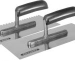 Stainless Steel Trowel 280x130mm, 6x6 tooth STALCO PERFECT S-73106