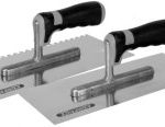 Truelle en acier inoxydable de 280 mm, dent 8x8 trempée. 2k STALCO PARFAIT S-73208