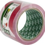 Warning Tape white/red 75mm x 100m (24szt) STALCO S-38580